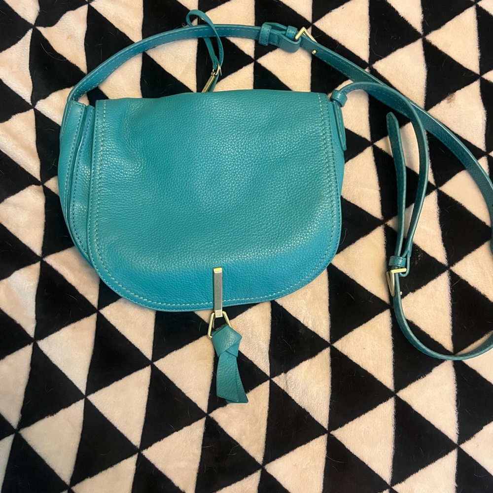 Vera Bradley Leather Carson Saddle Bag NWOT.